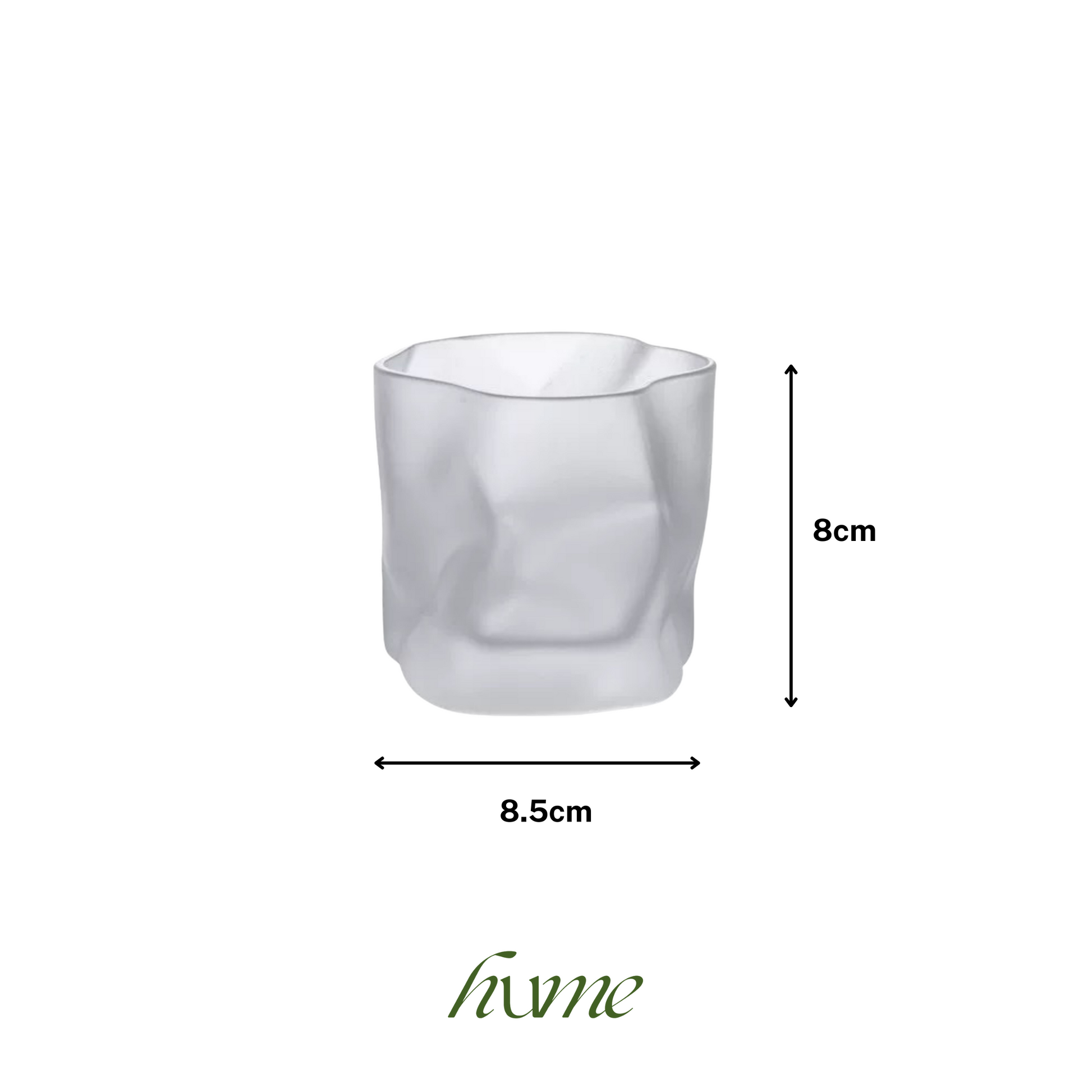 Frosted Wave Glass Cup (210ML)