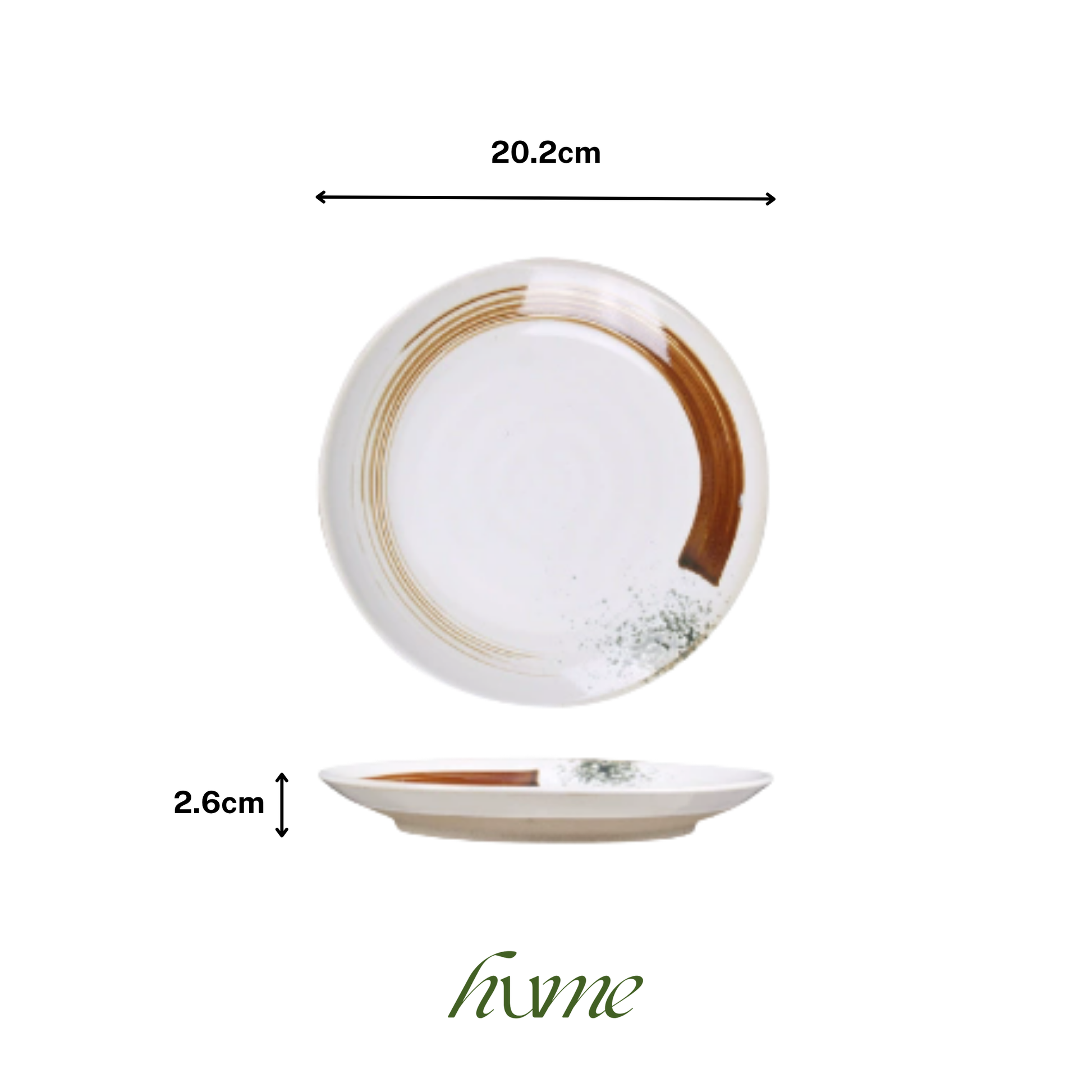 Amber Arc Plate (8")