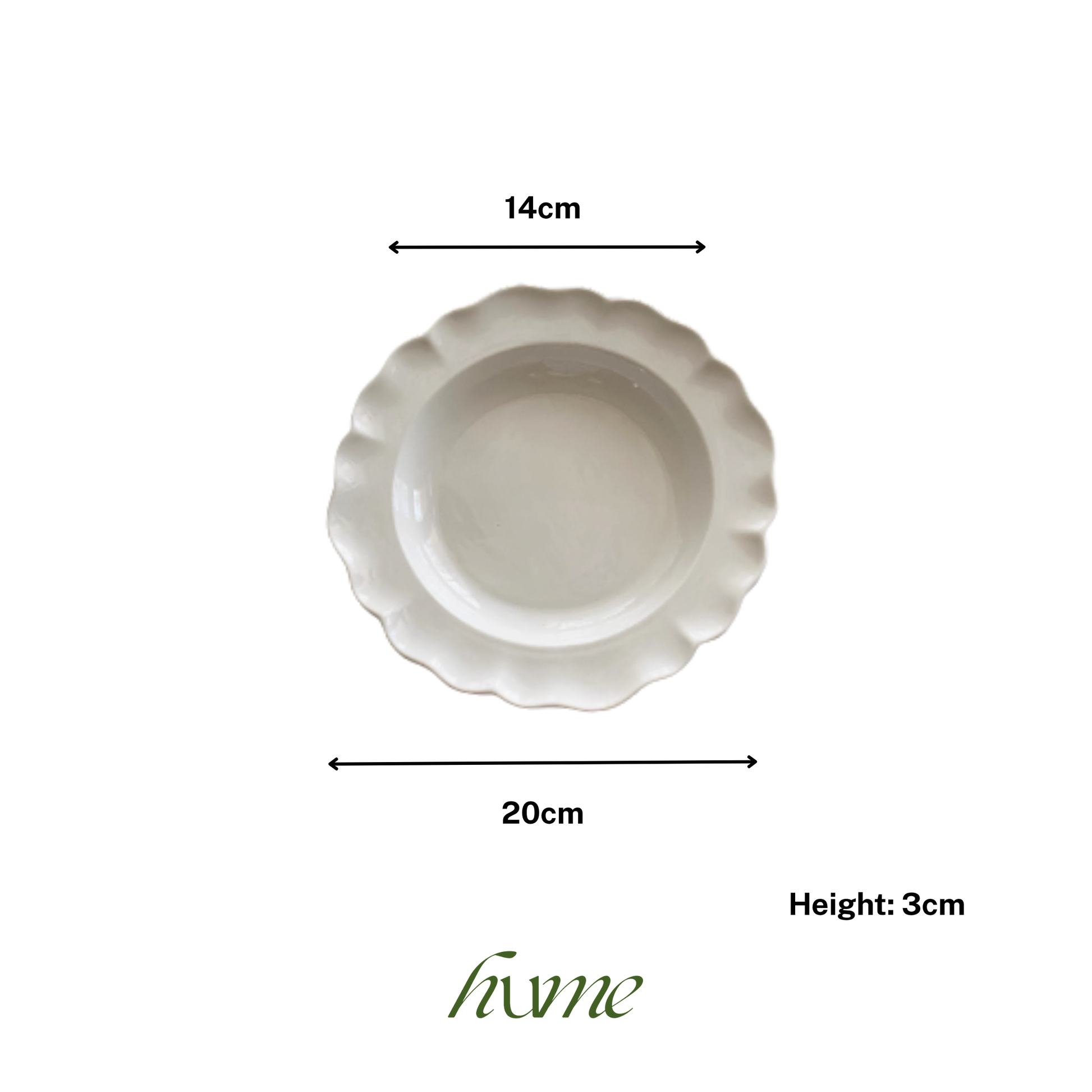 Scallop Round Plate 6"