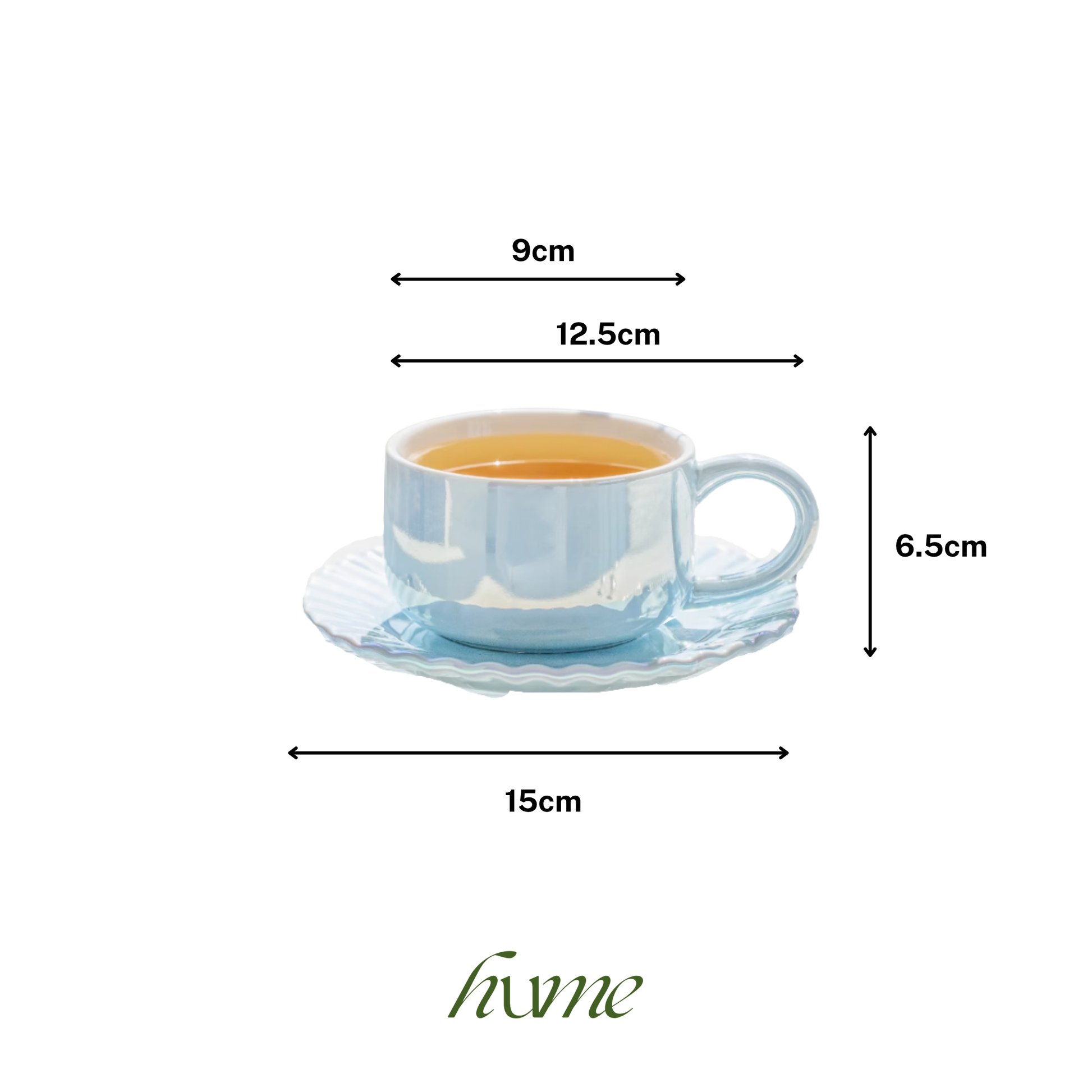 Aqua Teacup Set (200ML)